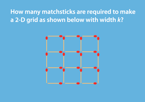 how many matchsticks are required to make a cube